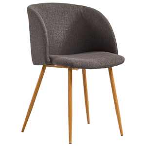 vidaXL Valgomojo kėdės, 2vnt., taupe spalvos, audinys