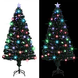 Předem osvětlený vánoční stromek se stojanem a LED 150 cm optické vlákno - obrázek 4