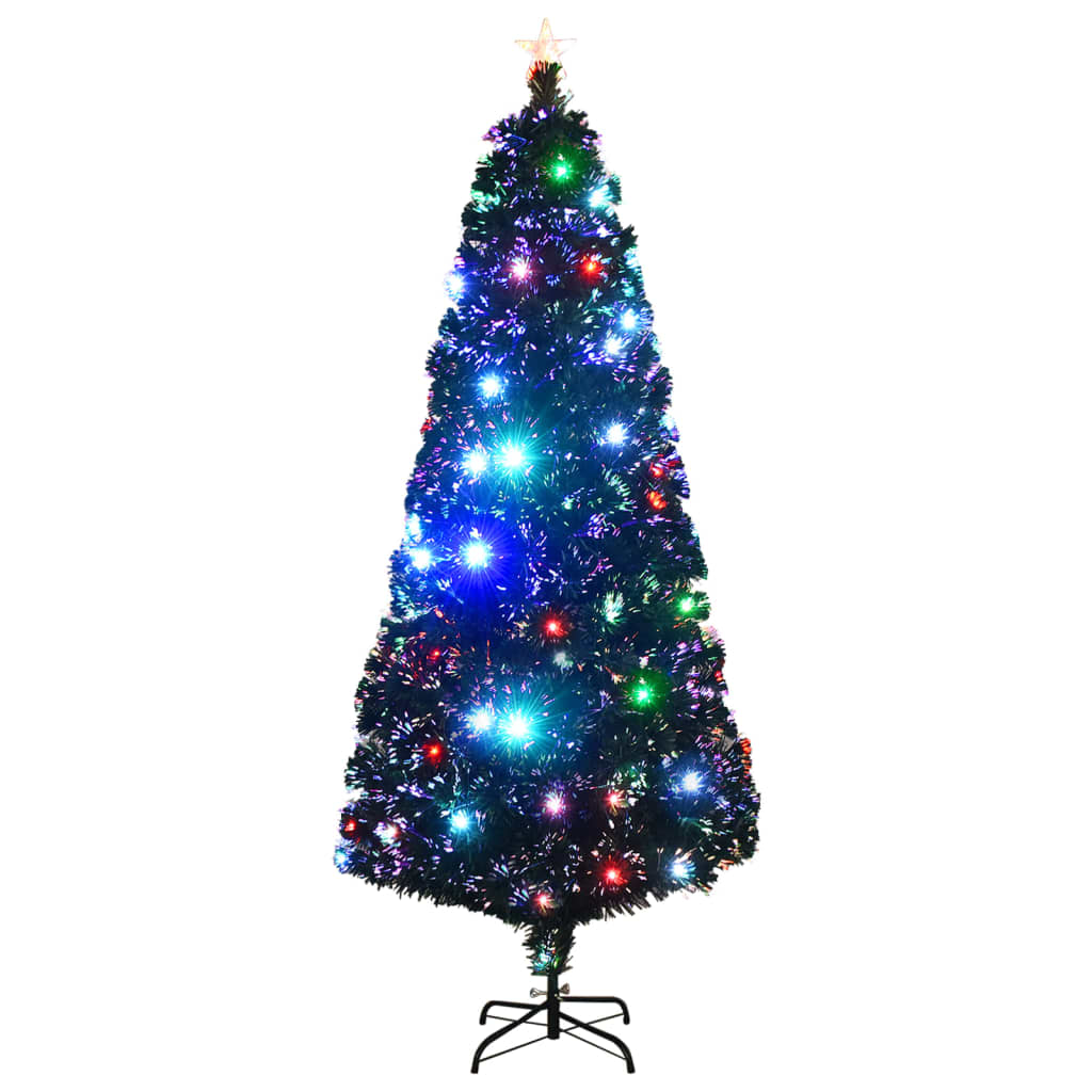 Száloptikás megvilágított karácsonyfa állvánnyal 210 cm 