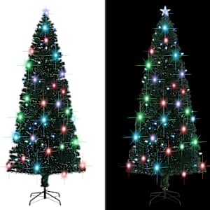 Předem osvětlený vánoční stromek se stojanem a LED 240 cm optické vlákno - obrázek 3