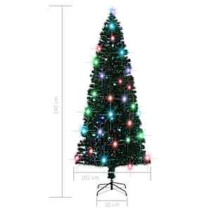Předem osvětlený vánoční stromek se stojanem a LED 240 cm optické vlákno - obrázek 9
