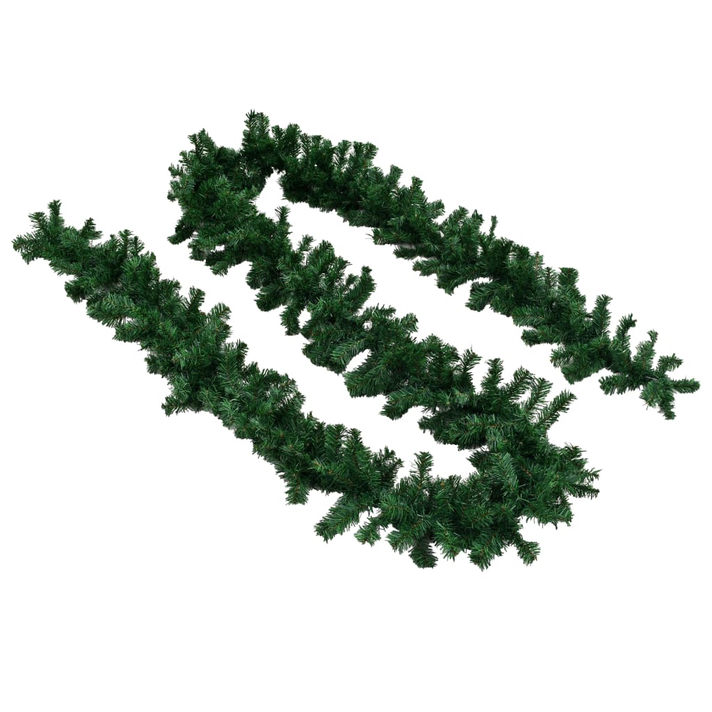 Kerstslingers 4 st 270 cm PVC groen