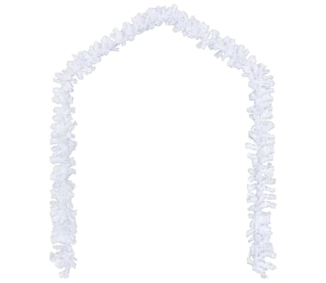 vidaXL Vianočn&eacute; girlandy 4 ks, biele 270 cm, PVC