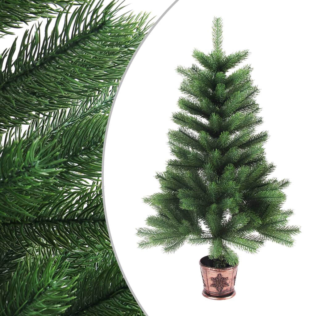 Image of vidaXL Artificial Christmas Tree Lifelike Needles 65 cm Green