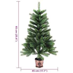 Umělý vánoční stromek s realistickým jehličím 65 cm zelený - obrázek 7