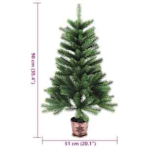 Umělý vánoční stromek s realistickým jehličím 90 cm zelený - obrázek 7