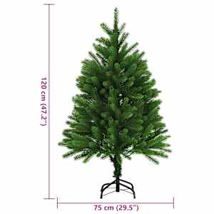 Umělý vánoční stromek s realistickým jehličím 120 cm zelený - obrázek 8
