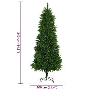 Umělý vánoční stromek s realistickým jehličím 240 cm zelený - obrázek 7