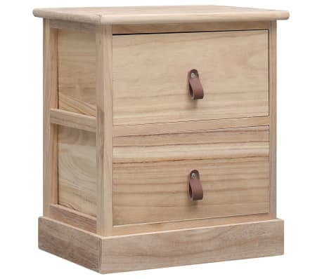 vidaXL Naktiniai staliukai, 2 vnt., 38x28x45 cm, paulovnijos mediena