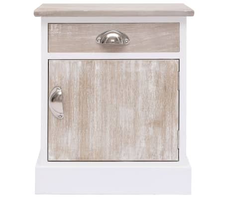 vidaXL Bedside Cabinet 38x28x45 cm Paulownia Wood