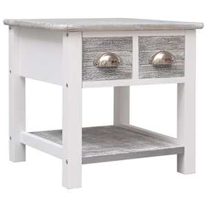 Stranska mizica siva 40x40x40 cm les pavlovnije