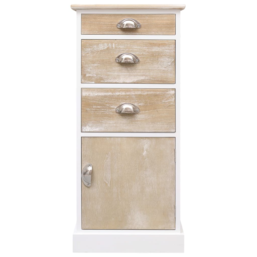 vidaXL Dulap lateral, 38 x 28 x 86 cm, lemn de paulownia