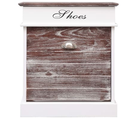 vidaXL Skoskap brun 50x28x58 cm keisertre