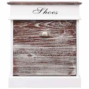 vidaXL Skoskap brun 50x28x58 cm keisertre