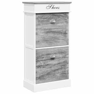 vidaXL kingakapp, hall, 50 x 28 x 98 cm, Paulownia puit