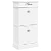 vidaXL kingakapp, valge, 50 x 28 x 98 cm, Paulownia puit