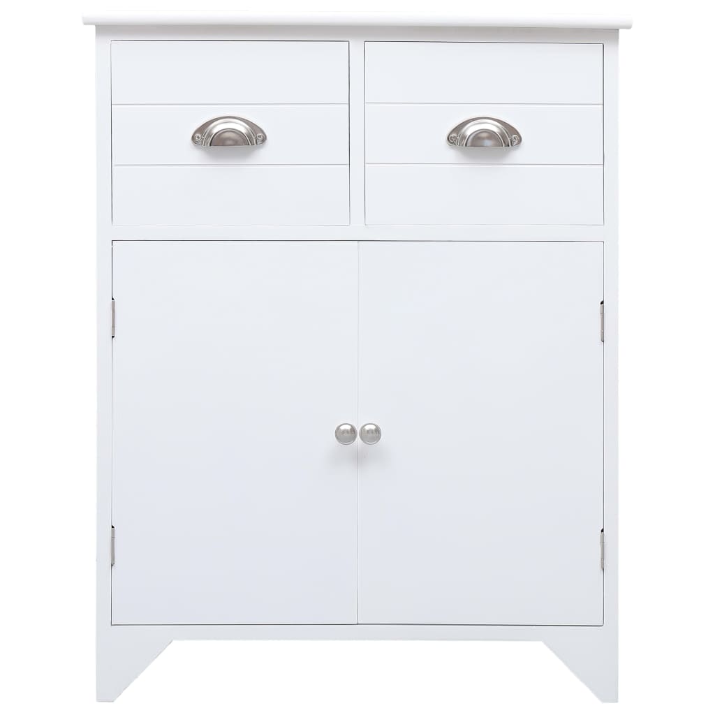 vidaXL Armoire latérale Blanc 60x30x75 cm Bois de Paulownia