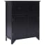  vidaXL fekete császárfa kisszekrény 60 x 30 x 75 cm termék 2. képe