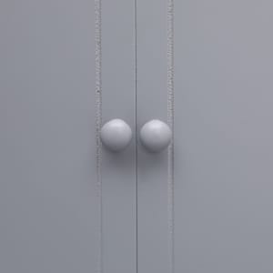 Koupelnová skříňka šedá 46 x 24 x 116 cm dřevo pavlovnie - obrázek 6