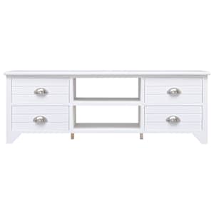 vidaXL TV-benk hvit 115x30x40 cm keisertre