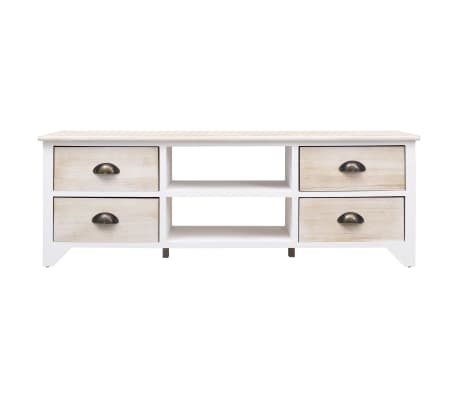 vidaXL TV Cabinet Natural 115x30x40 cm Wood