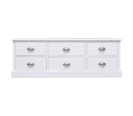 vidaXL Hall Bench White 115x30x40 cm Wood