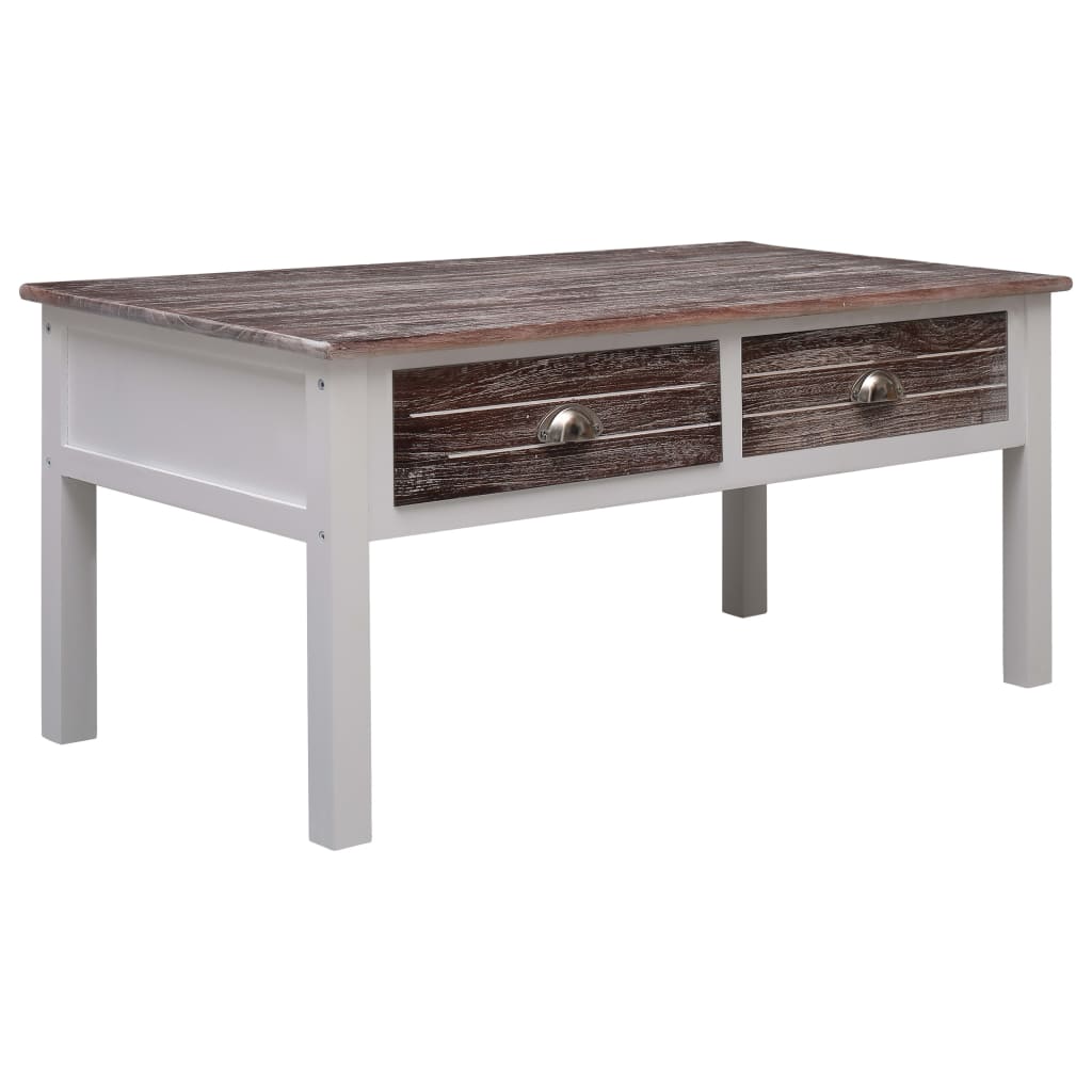 

vidaXL Coffee Table Brown 39.4"x19.7"x17.7" Wood