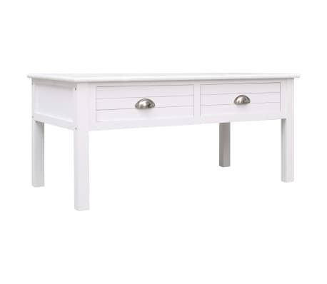 vidaXL Konferenční stolek bílý 100 x 50 x 45 cm dřevo