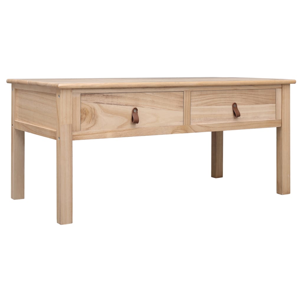 vidaXL Konferenční stolek přírodní 100 x 50 x 45 cm dřevo