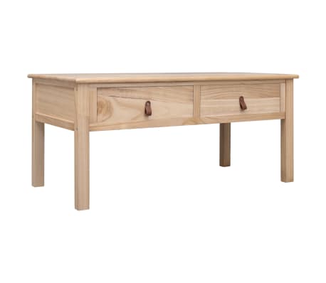 vidaXL Table basse Naturel 100 x 50 x 45 cm Bois