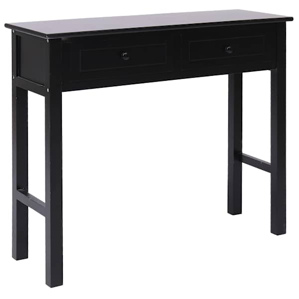 vidaXL konsoollaud, must, 90 x 30 x 77 cm, puit