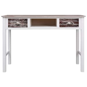 Psací stůl hnědý 110 x 45 x 76 cm dřevo - obrázek 3