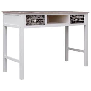 Psací stůl hnědý 110 x 45 x 76 cm dřevo - obrázek 7