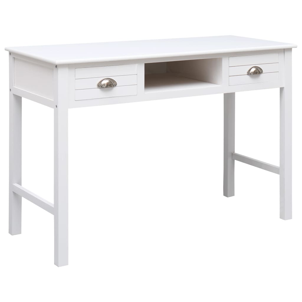 Vidaxl - vidaXL Secretária 110x45x76 cm madeira branco