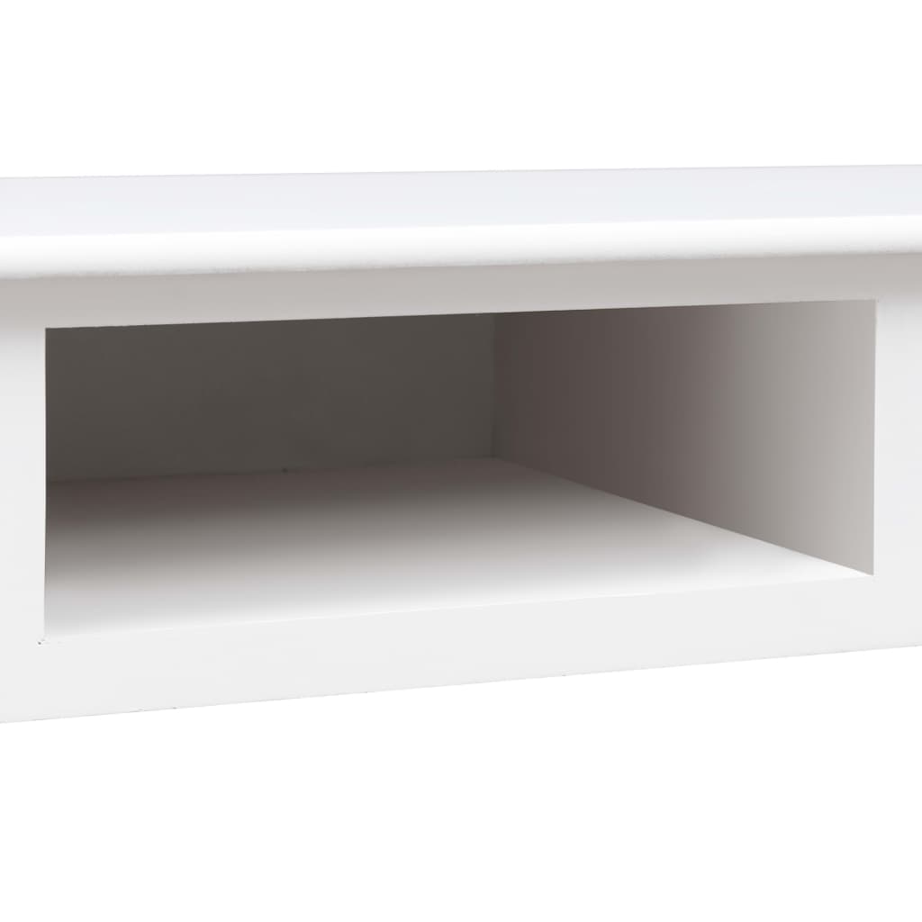 imagem de vidaXL Secretária 110x45x76 cm madeira branco9