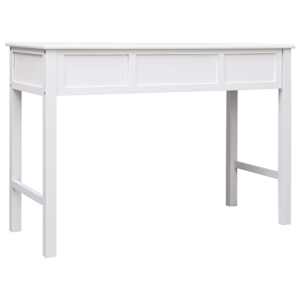 Psací stůl bílý 110 x 45 x 76 cm dřevo - obrázek 5