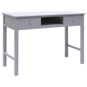 vidaXL kirjutuslaud, hall, 110 x 45 x 76 cm, puit