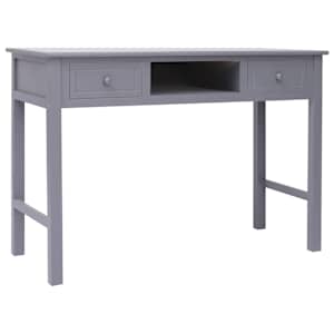 Psací stůl šedý 110 x 45 x 76 cm dřevo - obrázek 2