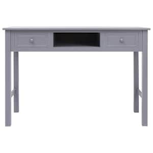 Psací stůl šedý 110 x 45 x 76 cm dřevo - obrázek 4