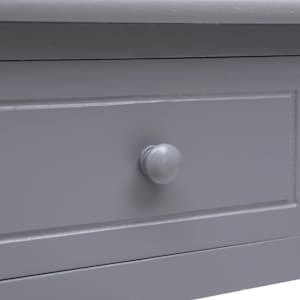 Psací stůl šedý 110 x 45 x 76 cm dřevo - obrázek 7