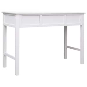 Psací stůl bílý 110 x 45 x 76 cm dřevo - obrázek 5