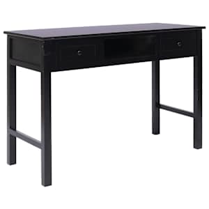 Psací stůl černý 110 x 45 x 76 cm dřevo - obrázek 1