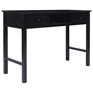 Psací stůl černý 110 x 45 x 76 cm dřevo - obrázek 2
