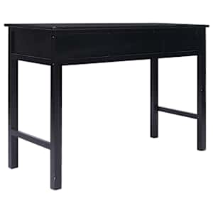 Psací stůl černý 110 x 45 x 76 cm dřevo - obrázek 5
