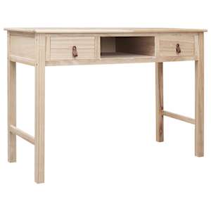 vidaXL kirjutuslaud, naturaalne, 110 x 45 x 76 cm, puit