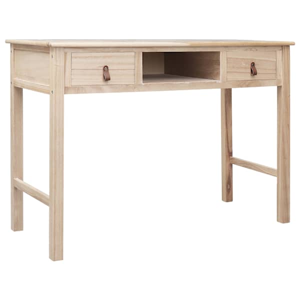 vidaXL kirjutuslaud, naturaalne, 110 x 45 x 76 cm, puit
