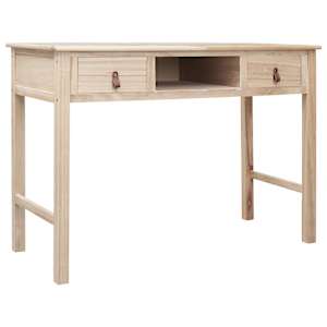 Psací stůl přírodní 110 x 45 x 76 cm dřevo - obrázek 1