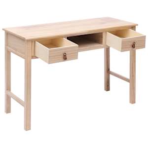 Psací stůl přírodní 110 x 45 x 76 cm dřevo - obrázek 2