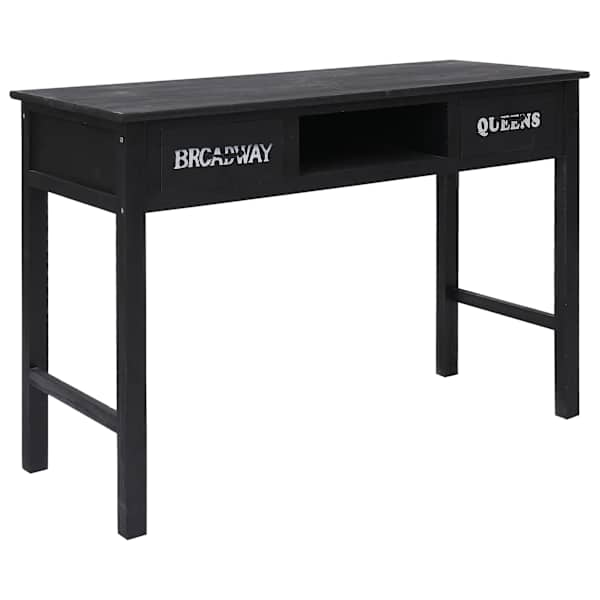 vidaXL konsoollaud, must, 110 x 45 x 76 cm, puit