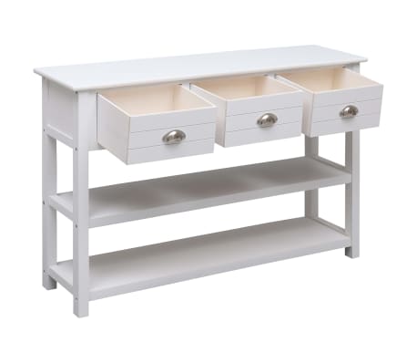 vidaXL Sideboard White 45.3"x11.8"x29.9" Wood